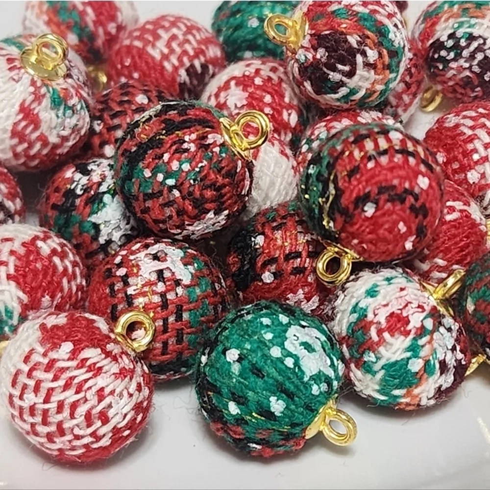 Christmas Pendant‎ Beads Xmas Holiday Sweater Jewelry Making Crafts Multicolor